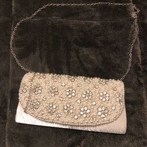 White crystal clutch